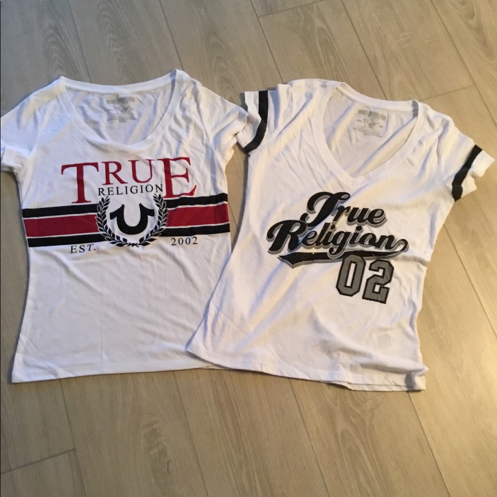 Two true religion tee- shirts...SOLD
